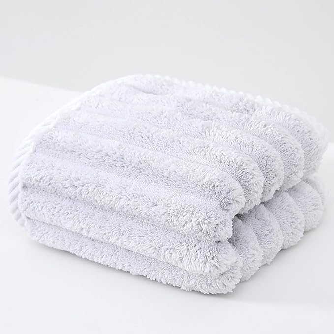 SOFTBATFY Soft Microfiber Hand Towels 4Pack, Super Absorbent Ribbed Towel Ideal for Hair Spa Sports and Travel (4 Color, Hand Towel Set)