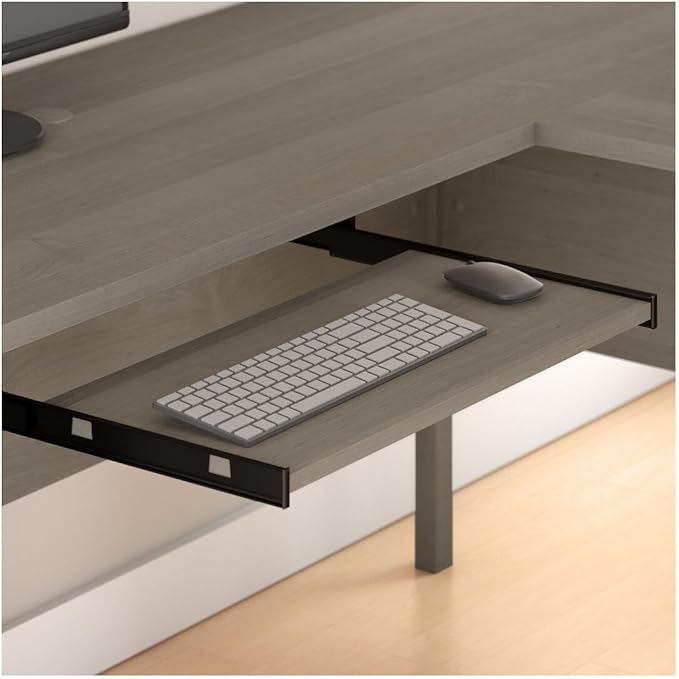 Bush Furniture File Drawer Accommodates Letter-Size documents While Box Drawer Stores Office Supplies and Utensils