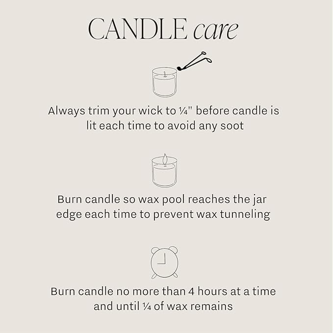 Sweet Water Decor Luxury Getaway Scented Candles - Soy Candles with Lemon, Cedarwood, Cinnamon, Vetiver, Amber & Musk Home Scent - Candle Wax with 40 Hours Burn Time - 9Oz Gold Lid Clear Jar Candles