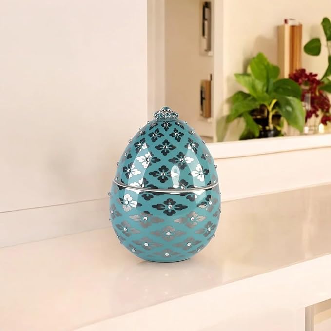 Easter Egg Candle| Egg-Shaped Scented Candle | Housewarming Decorative Gift | Soy Wax | 14 Cm | Plum, Saffron, Amber Fragrances | Gift for Anniversary, Graduation, Christmas, Birthday