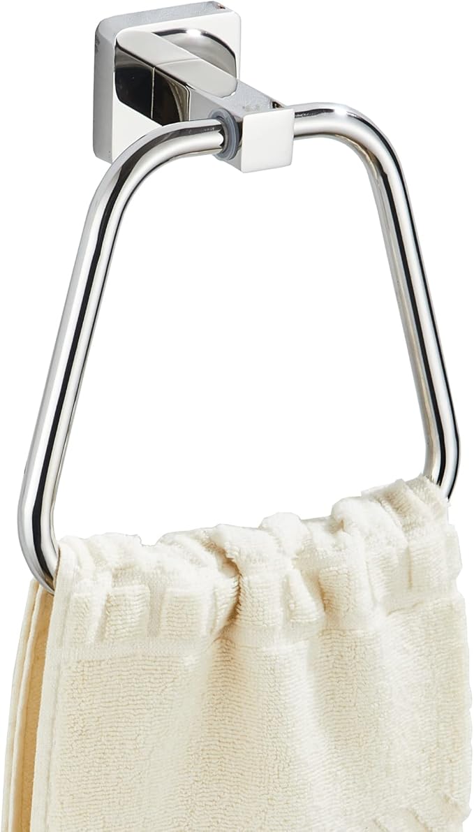 Chrome Towel Ring for Bathroom, Kitchen Bath Towel Holder Hangers Wall Mount Heavy Duty Stainless Steel