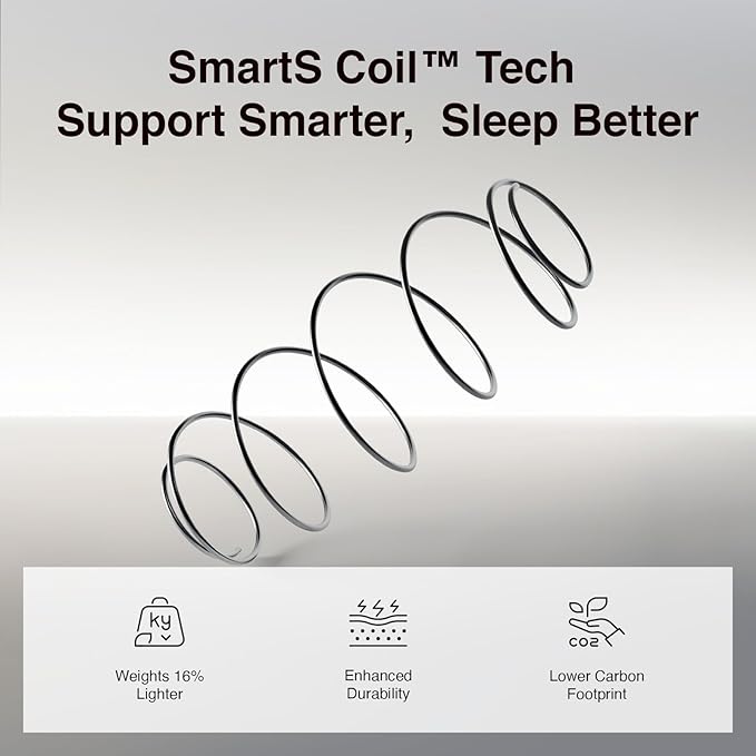 Novilla 12 Inch King Size Mattress, Hybrid King Mattresses in a Box with Smarts™ Coil Pocket Spring for Pressure Relief, Medium Firm Colchones with Comfort Foam, CertiPUR-US Certified