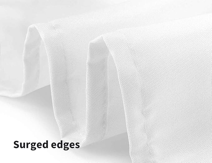 Surmente White Square Tablecloth-70x70 Inch Table Cloth for Small Square Tables,Washable Polyester Table Cover for Weddings, Banquets, or Restaurants