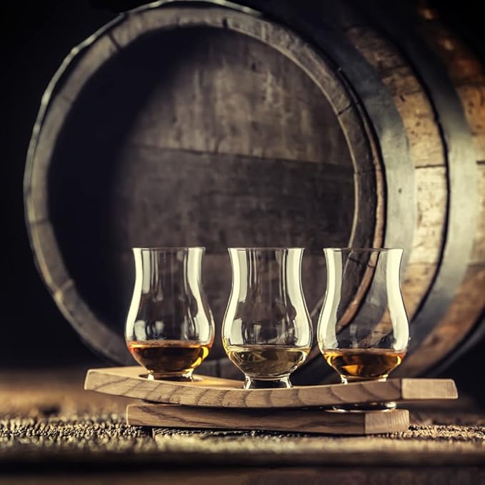 Whiskey glasses Set of 2 - Clear Shot Glasses Bar Set Snifter Glass, Tasting DOF Rocks Glasses Gift Set - Brandy Whisky Glass for Liquor, Scotch, Bourbon, Tequila, Gin, Tonic, Cognac, Vodka, Cocktail