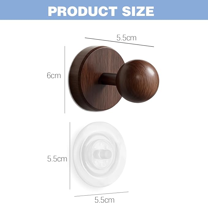 Wreath Hangers for Front Door,Suction Cup Hooks for Shower,Removable No-drill Suction Cup Hook for Door Wreaths/Glass Window/kitchen,Ideal for Holiday/Christmas Door Decoration(2 pcs-4 suction cups)