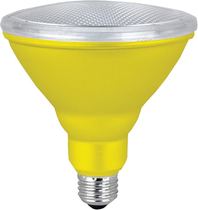 Xtricity LED PAR38 Colored Flood Light Bulb, 7W, (40W Equivalent), Waterproof, Indoor/Outdoor, E26 Medium Base, 120V, RoHs Listed, Yellow (1 Pack)