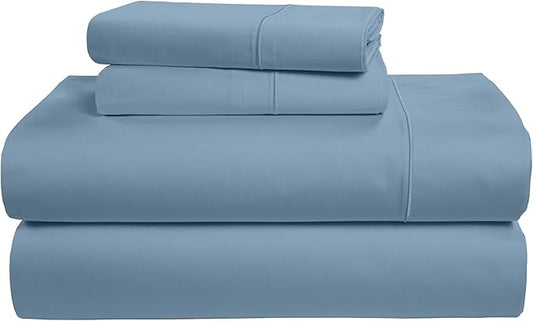 LANE LINEN 100% Egyptian Cotton Queen Sheet Set, Soft & Comfy Thick Fully Elasticized Mercerized Cotton Sheets Queen Size Set, No Pill Fade Resistant - Mountian Spring