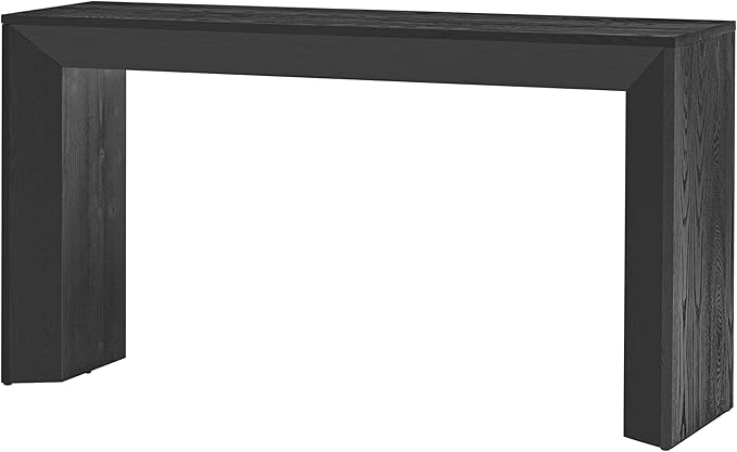 Modern Entryway Console Table 59-Inch Long Entry Sofa Table Accent Furniture for Living Room Hallway, Easy Assembly, Black