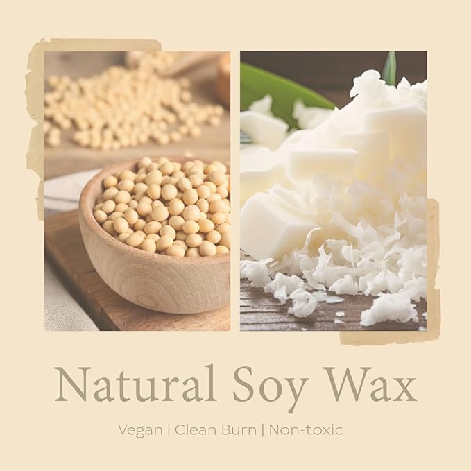 Chai Tea Latte Scented Fall Candle 100% Soy Wax 50+ Hrs Burn Time Highly Scented Aesthetic Candle Gifts for Women and Men