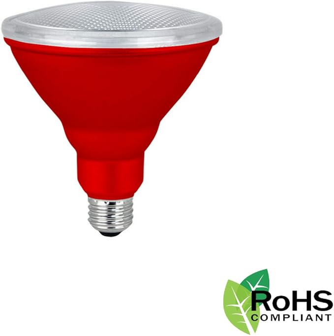 Xtricity LED PAR38 Red Flood Light Bulb, 7W, (40W Equivalent), Waterproof, Indoor/Outdoor, E26 Medium Base, Red Flood Lights Outdoor/Indoor 120V, RoHS Listed, Blue (1 Pack)