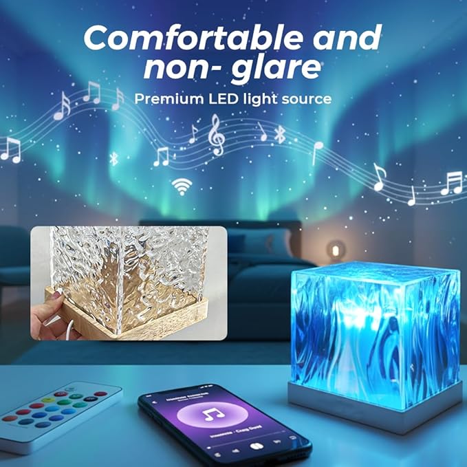 Northern Dreamscape Projector, 2026 New16 Color Aurora Light Projector, Mood Lighting for Bedroom, Perfect Christmas Gifts for Teens, Aurora Lamp for Decoration (Touch Version with Bluetooth Speaker)