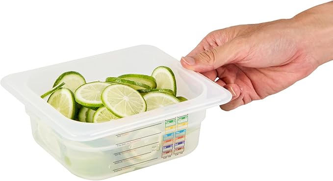 Restaurantware Food Storage Container 1 Pack of 6.8 x 6.2 x 2.5 Inches Plastic Stackable Storage Box White Reusable Label Container Dishwasher Safe For Restaurants And Kitchens