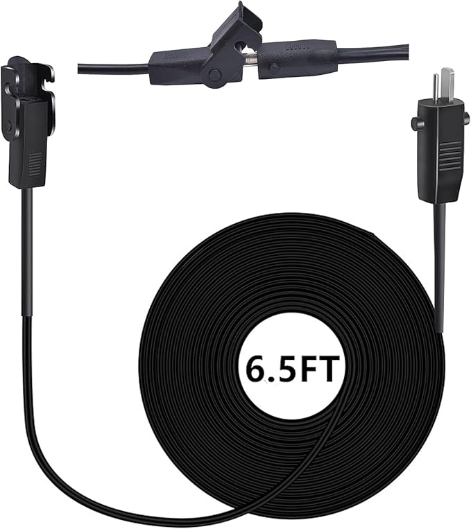 6.5 Feet 2-Pin Cable Extension Cord Replacement Power Supply Cable for Lift Chair or Power Recliner, for Okin Limoss Lazy boy Pride Catnapper Lift Chair or Power Recliner