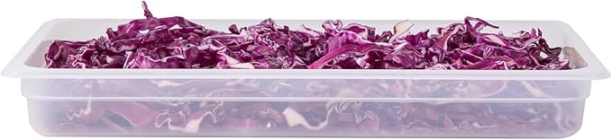 Restaurantware Food Storage Container 1 Pack of 20.7 x 12.6 x 2.5 Inches Plastic Stackable Storage Box White Reusable Label Container Dishwasher Safe For Restaurants And Kitchens