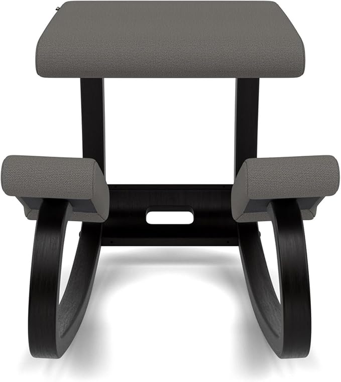 Varier Variable Black/Grey Ergonomic Office Kneeling Chair – Active Sitting, Rocking Seat for Home, Study & Posture Support – 10 Year Quality Guarantee