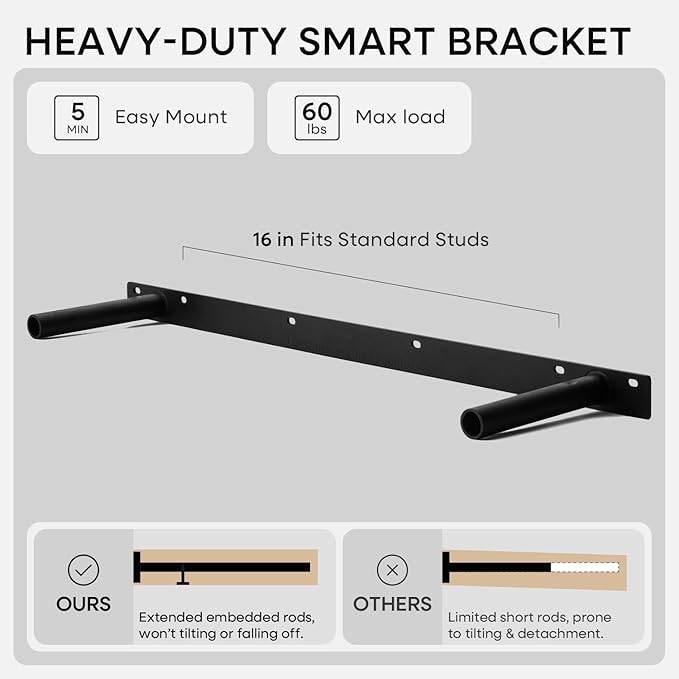 Homeforia 36 inch Golden Oak Floating Shelf, High End Solid Real Wood 36inch Small Floating Shelves for Wall Mounted, Oak Wooden 36in Floating Shelves, Heavy Duty Bracket, 36 X 6.5 X 1.75 in, Set of 2