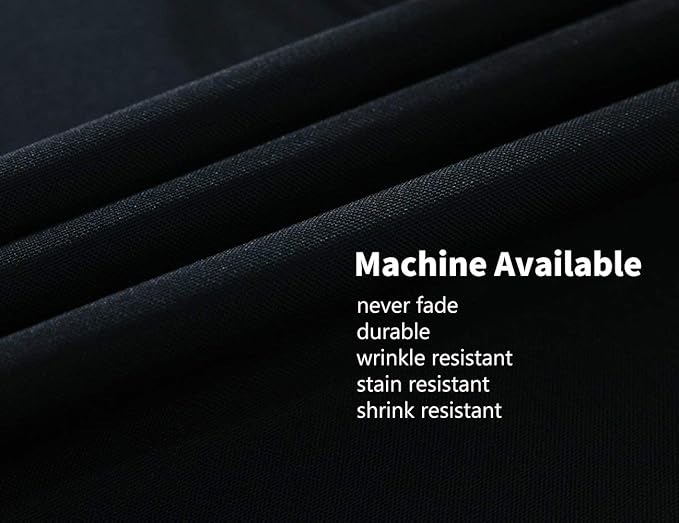 Surmente Black Square Tablecloth-70x70 Inch Table Cloth for Small Square Tables,Washable Polyester Table Cover for Weddings, Banquets, or Restaurants