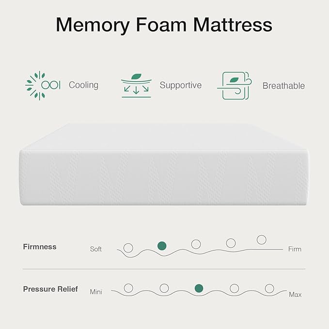 Novilla King Size Mattress in a Box, 14 Inch King Mattress, Gel Memory Foam Mattresses for Cooling Night Sleep & Pressure Relief, CertiPUR-US Certified