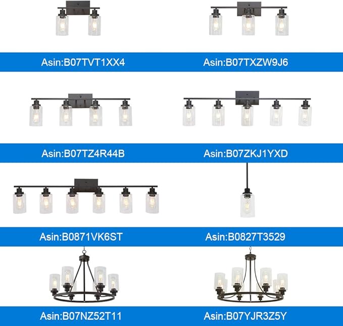 MELUCEE 4 Lights Wall Sconce Lighting Oil Rubbed Bronze Finished with Clear Glass, Bathroom Vanity Light Fixtures Wall Lights Bedroom Porch Kitchen Living Room (Patent No.: US D963914 S)