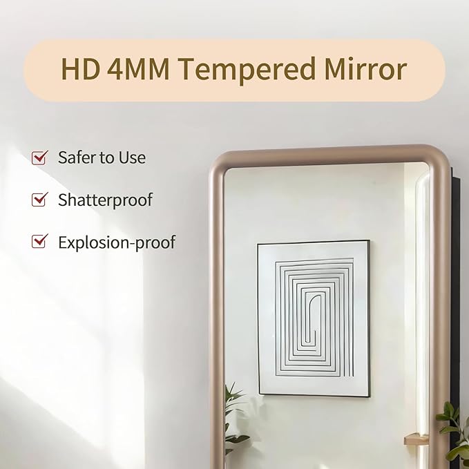 Bathroom Medicine Cabinet with Gold Wood Framed Mirror, Recessed or Wall Mount Bathroom Vanity with Storage Shelves 17.5x26 inch