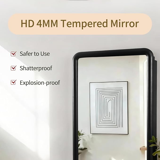 Bathroom Medicine Cabinet with Black Wood Framed Mirror, Recessed or Wall Mount Bathroom Vanity with Storage Shelves 17.5x26 inch