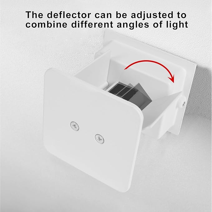 2 PCS 12W Outdoor Sconces Wall Lights LED Exterior/Interior Up and Down Lights IP65 Waterproof Modern Outdoor Lighting Fixtures Square Aluminum Exterior Wall Mount Light White 3000K Warm Lights