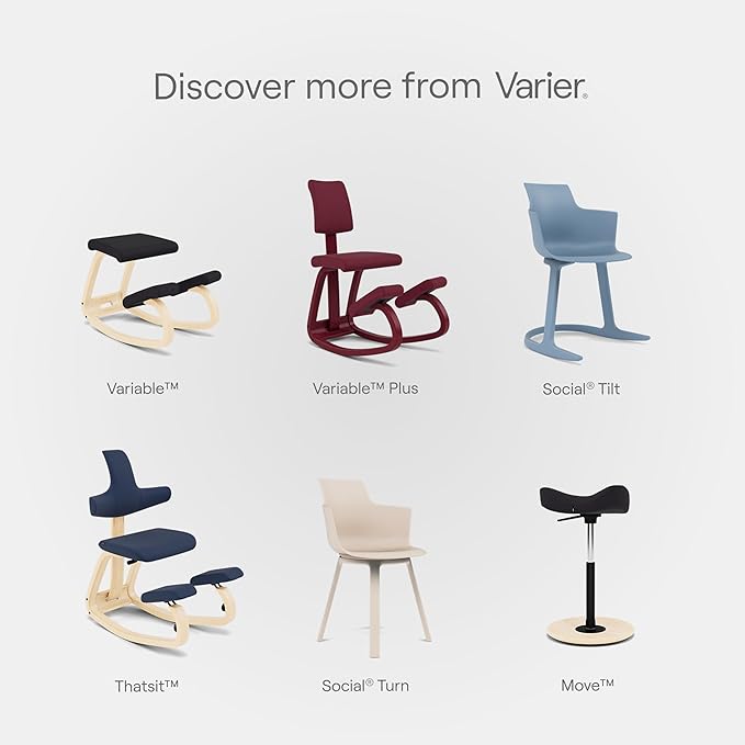 Varier Variable Ergonomic Office Kneeling Chair Forest – Active Sitting, Rocking Seat for Home, Study & Posture Support – 10 Year Quality Guarantee