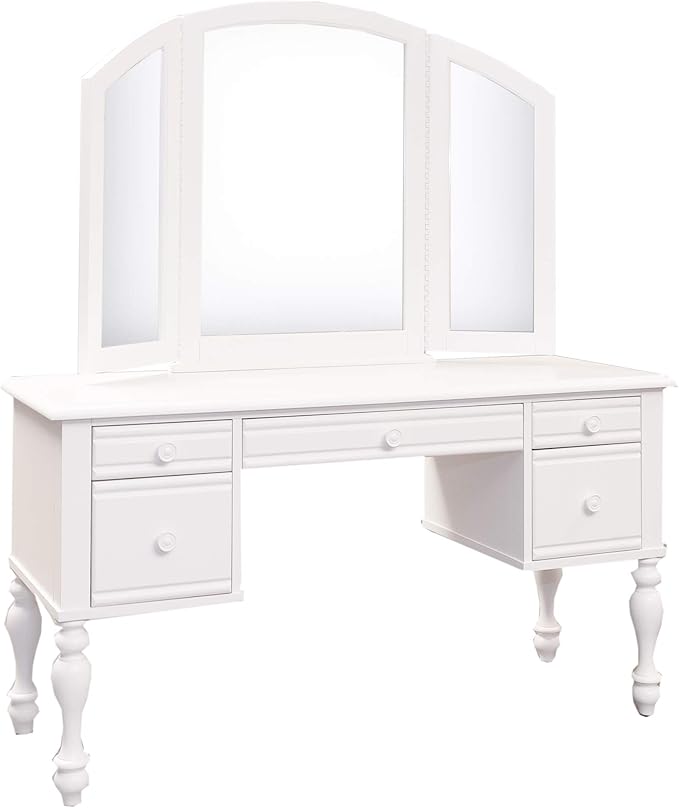 Liberty Furniture Industries Summer House 3 Piece Vanity Set, Oyster White (607-BR-VN)