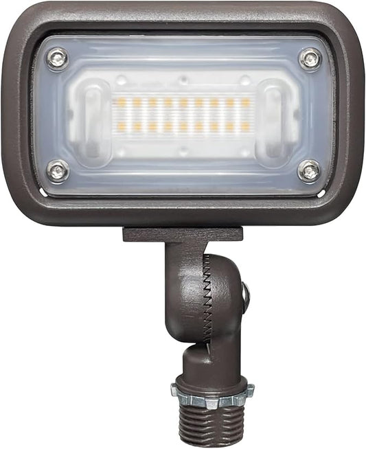 GKOLED 15W LED Floodlight, Outdoor Security Fixture, Waterproof, 1500 Lumens, 50W MH Equivalent, 5000K Daylight White, 120-277V, UL-Listed