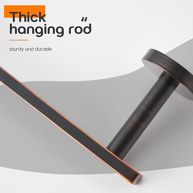 Bath Towel Rings Bathroom Towel Holder Modern Small Hand Towel Bars Stainless Steel Wall Mounted Oil Rubbed Bronze AN3001ORB