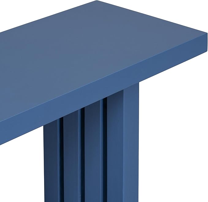 Contemporary Minimalist Wood Console Table 59-Inch Modern Entry Sofa Table Accent Table for Entryway Living Room Home Office, Navy Blue