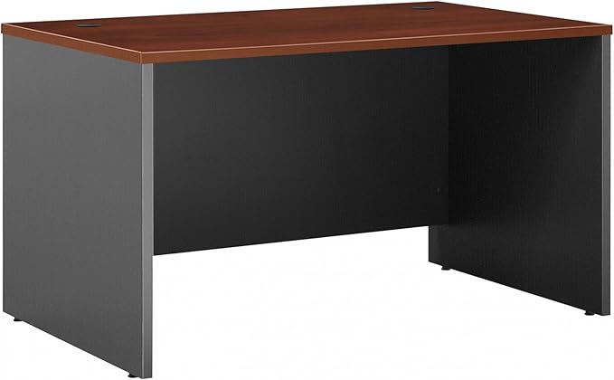 Bush Business Furniture Series C 48W x 30D Shell Desk in Hansen Cherry, Office Workstation for Professional Use, Compact Desktop Solution for Workspace