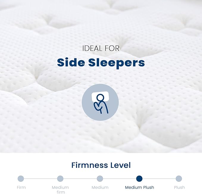 Coolvie Queen Mattresses 14 Inch, Soft Gel Memory Foam Mattress in a Box with Euro Top Medium Plush Feel, Supportive Independent Pocket Springs for Pressure Relief & Motion Isolation- 100 Night Trial