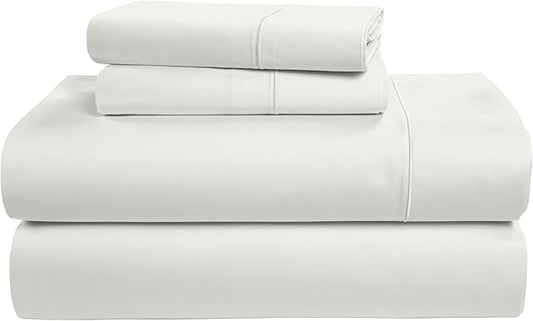 LANE LINEN 100% Egyptian Mercerized Cotton King Size Sheets Set, Eco Friendly Sustainably Produced No Pill Fade Resistant 15 Iinch Deep Pocket King Sheet Set - Vaporous Gray