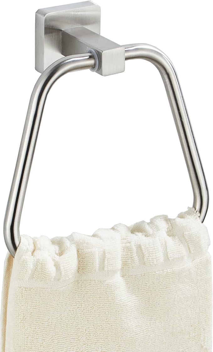 Brushed Nickel Towel Ring for Bathroom, Kitchen Bath Towel Holder Hangers Wall Mount Heavy Duty Stainless Steel