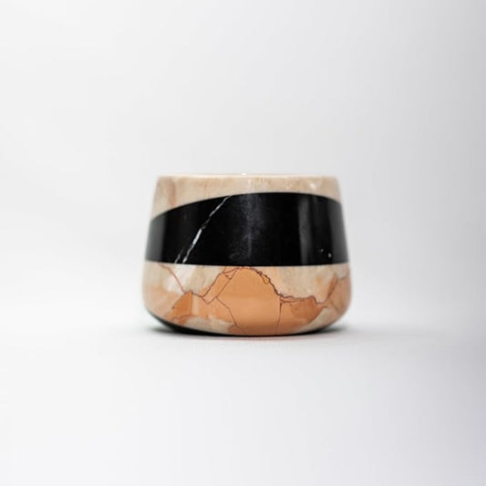 Engraved Marble Whiskey Cup, Unique Handmade Whiskey Glass, Marble Stone Whiskey Glasses for Scotch, Bourbon, Liquor and Cocktails, Suitable for Small Gathering & Home Decor