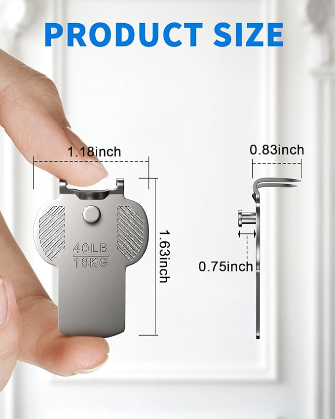 30Pcs Claw Picture Hangers for Drywall: Large Mirror Picture Hanging Hooks - No Damage Heavy Duty Art Hanging Photo Poster Painting Hanger Hardware Kit - Claw for Decor Room Office