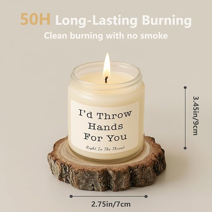 Gifts for Women, Birthday Gifts for Women, Unique Friendship Christmas Gift for Womens, Mom, Best Friend, Her, Sister, Bestie, Funny Lavender Scented Candles with Replaceable Stickers Gift Ideas