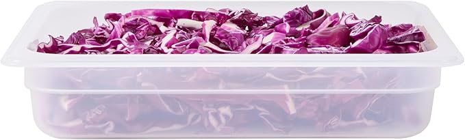 Restaurantware Food Storage Container 1 Pack of 12.7 x 10.3 x 2.5 Inches Plastic Stackable Storage Box White Reusable Label Container Dishwasher Safe For Restaurants And Kitchens
