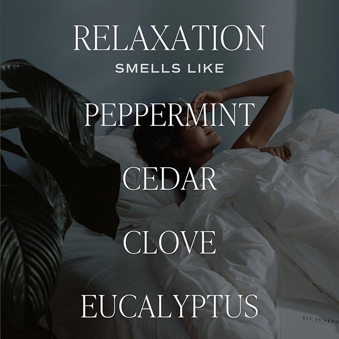 Sweet Water Decor Relaxation Candle - Soy Eucalyptus, Peppermint, and Clove Scented Spa Candles for Home - 9oz Clear Jar + Gold Lid, 40+ Hour Burn Time, Made in The USA