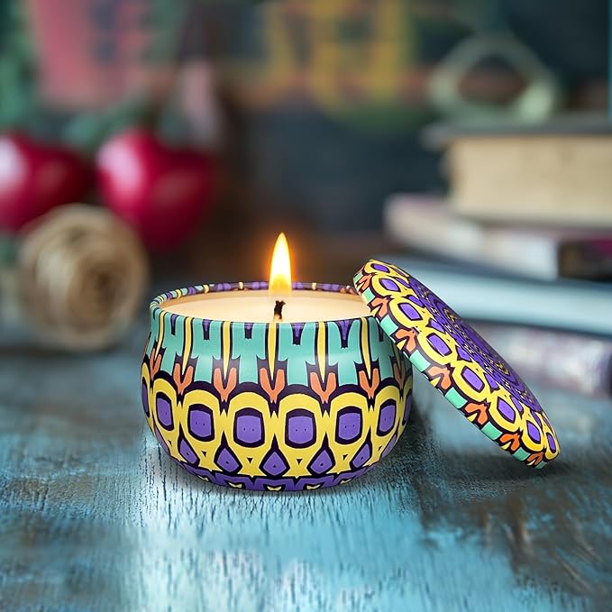 Scented Candles Gift Set, 48 Pack Candles for Home Scented, 1200 Hour Long Lasting Soy Candle, Birthday Gifts for Women, Aromatherapy Candle for Stress Relief, Relaxation, Bath, Yoga