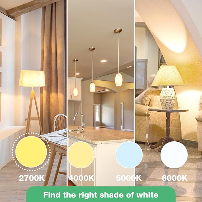 Light Bulbs,100 Watt Light Bulb Eqv, Warm Light Bulbs LED 1500LM, Soft White 2700K, 13W Bright Standard E26 Bulb, 15000H, Non-Dimmable, White LED Bulbs for Rooms, 3 Pack