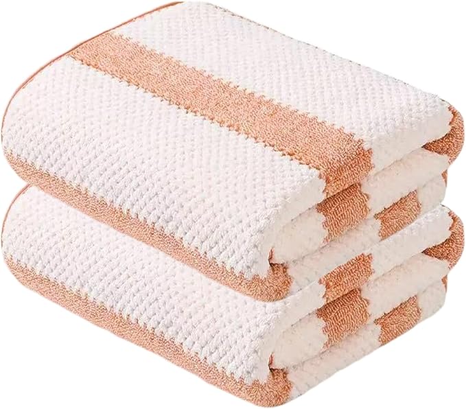 2-Pack Microfiber Bath Towels (27x54 Inches) - Ultra Soft & Quick Dry, 3X Absorbency, Lightweight for Gym, Yoga, Travel & Spa - Perfect for Home, Fitness & Post-Workout