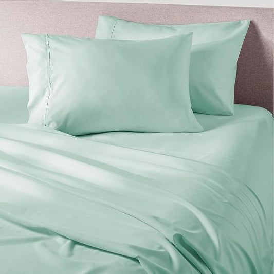 PeachSkinSheets Mint Julep Sheet Set - 1500tc Level of Softness - Extra Soft Cooling Sheets for Hot Sleepers and Night Sweats - Twin Size