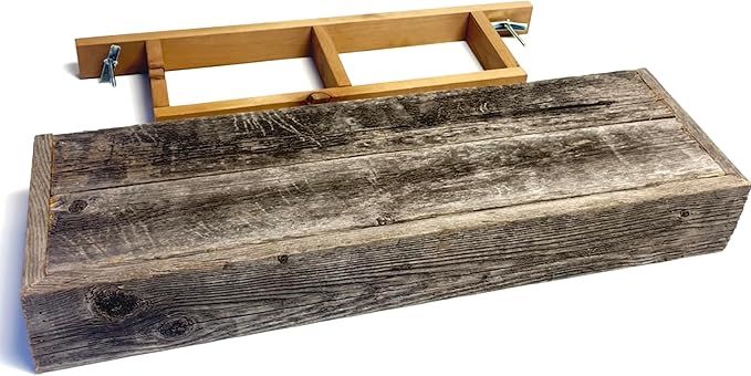 Red River Rustics | Barnwood Floating Shelf Rustic Home Decor | Farmhouse Wall Shelf for Home, Kitchen, or Bathroom