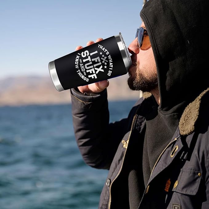 Christmas Gifts for Dad, Men - Gifts for Dad from Daughter, Son - Dads Birthday Gift Ideas, Happy Birthday gifts for Dads, Fathers - Best Dad Ever Gift, Best dad Tumbler, 20 Oz dad Cup