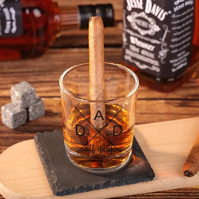 Ithmahco Parents Christmas Gifts, Mom Off Duty Dad Off Duty Wine and Whiskey Glass Set, First Time Parent Gifts, New Parents' Gift For Couples, Best Gift for expecting Mother and Father