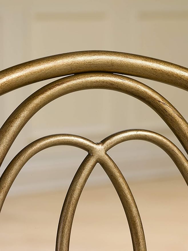 Hillsdale, 50945A, Emerson Metal Vanity Stool, Golden Bronze