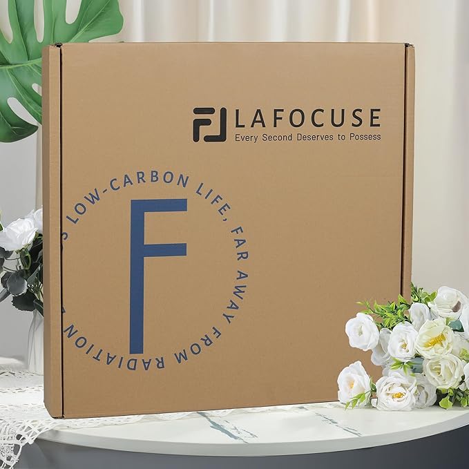 Lafocuse 23 Inch Large Wall Clock with Moving Gears for Living Room, Wooden White Steampunk Gear Clocks with Roman Numerals, Home Decor