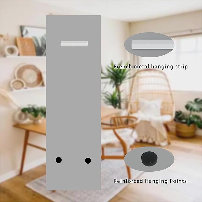 Full Length Mirror Door Hanging, 56X21 Full Length Hanging,Beveled Mirror Frameless，Bedroom, Wardrobe, Door (56 * 21 Inch)